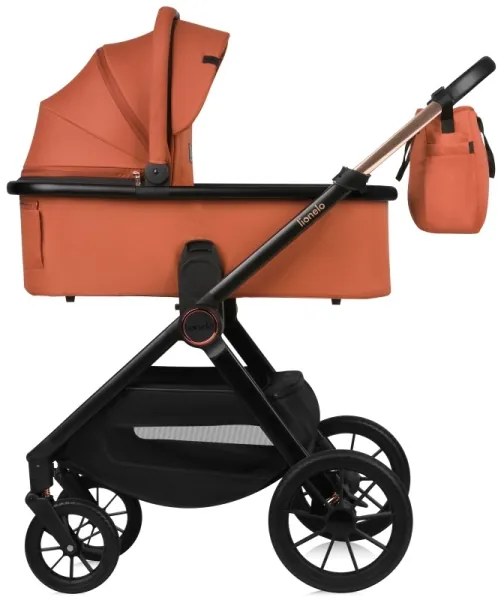 Lionelo - Kombinovaný kočík 3v1 LAYLA Hnedo-rezavá