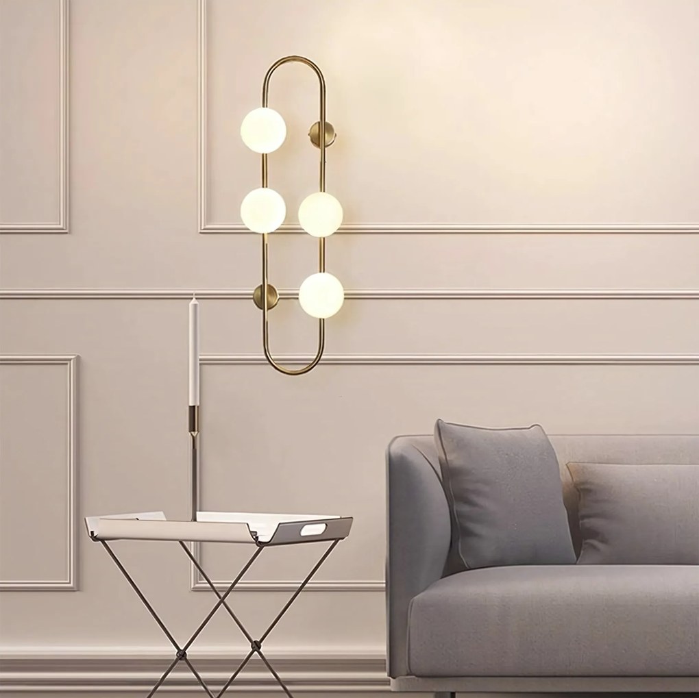 Nástenná lampa KINKIET STYLE XIII zlatá
