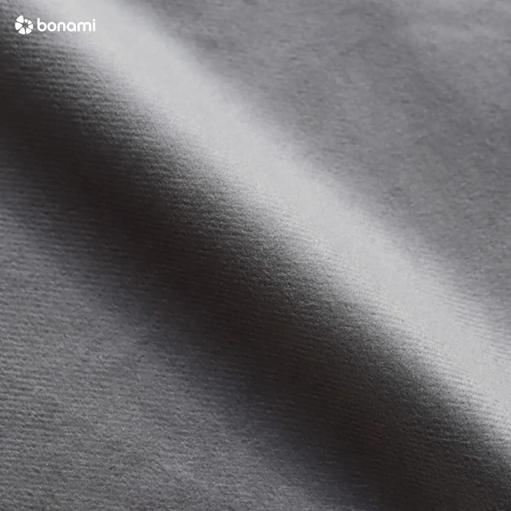 Sivá čalúnená dvojlôžková posteľ s matracom/s roštom 180x200 cm Noira Slim – Bonami Selection