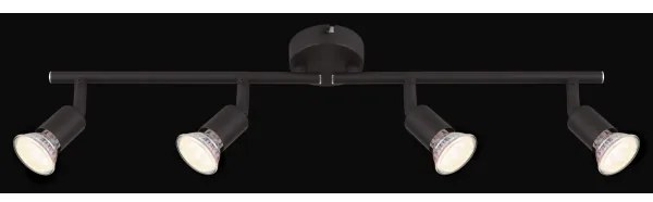 GLOBO 57382-4L - LED Bodové svietidlo OLIWA 4xGU10/3W/230V čierna