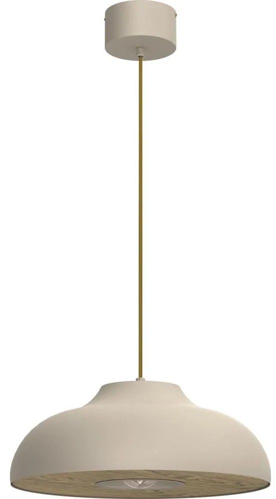 Luminex Luster na lanku BILBAO 1xE27/15W/230V pr. 40 cm béžová LU9936A