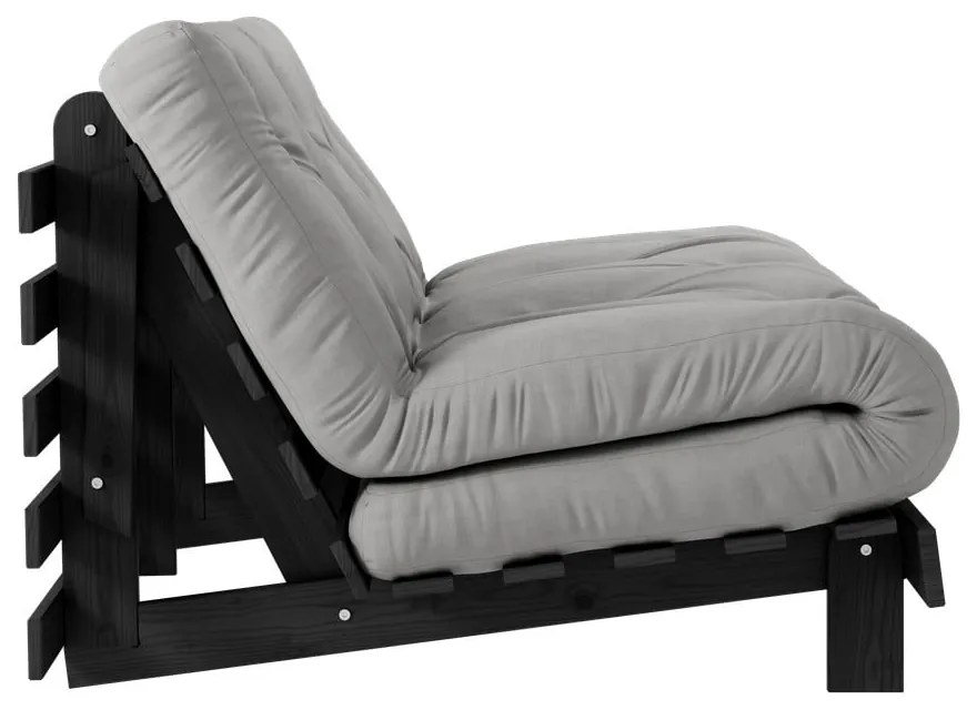 Sivá rozkladacia pohovka 140 cm Roots Black Night – Karup Design