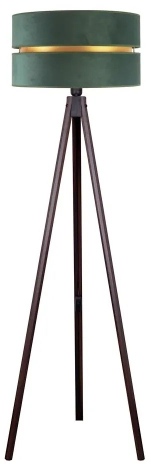Duolla - Stojacia lampa DUO 1xE27/60W/230V pr. 44 cm zelená/wenge