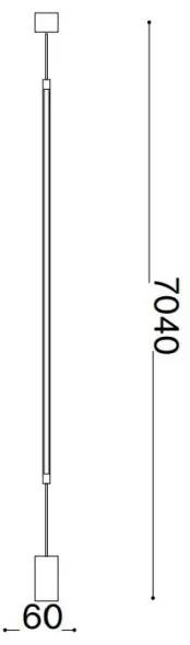 Ideal Lux - LED Stojacia lampa FILO LED/14W/230V 3000K CRI 90 biela
