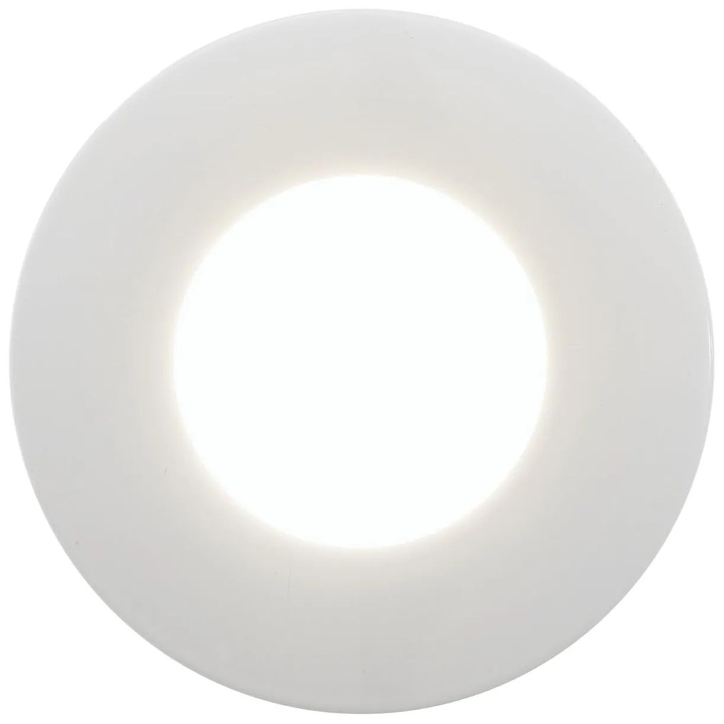 EGLO Vonkajšie zápustné LED svetlo v modernom štýle MARGO, kruh, biele
