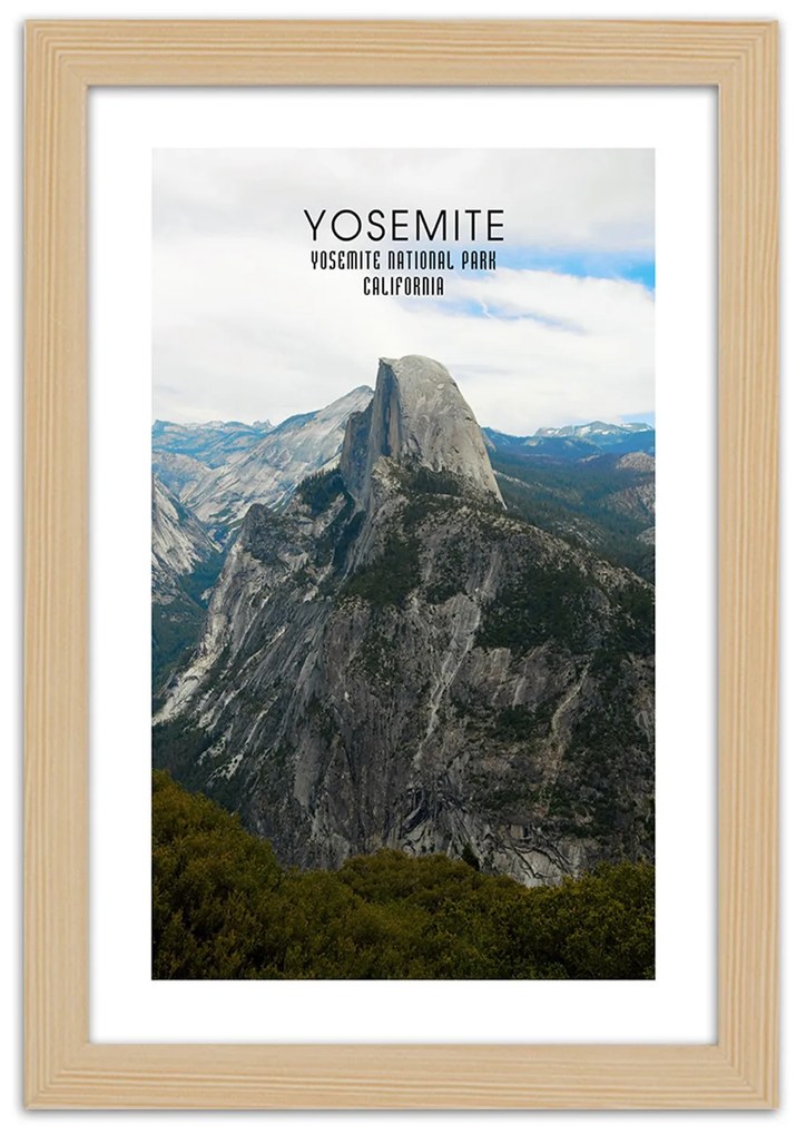 Gario Plagát Skala v Yosemitskom národnom parku Farba rámu: Bez rámu, Rozmery: 60 x 90 cm