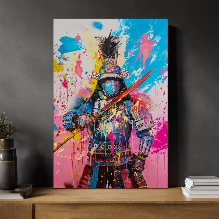 Obraz Samurai Spirit na plátne | Maľovaná štruktúra