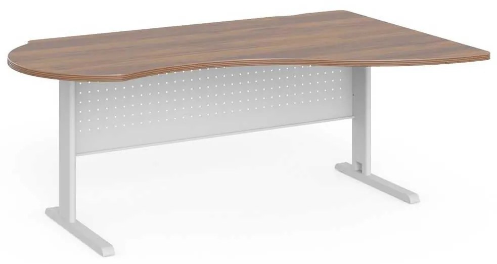 Rohový stôl Manager 180 x 120 cm, pravý, orech warmia