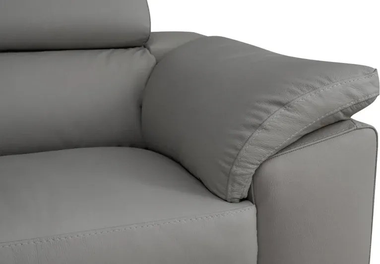 Moderné kožené kreslo LOREN II, biela (madras - 122 white)