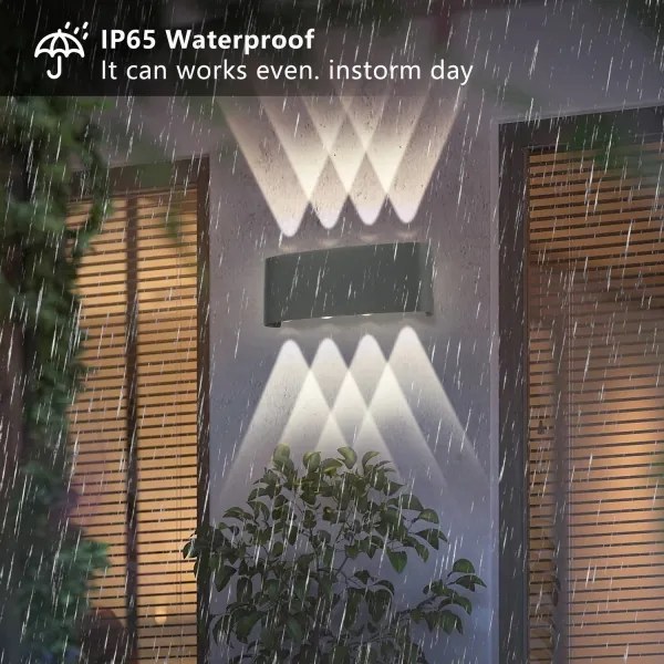 Brilagi - LED vonkajšie nástenné svietidlo FLAREBOX LED/8W/230V antracit IP65