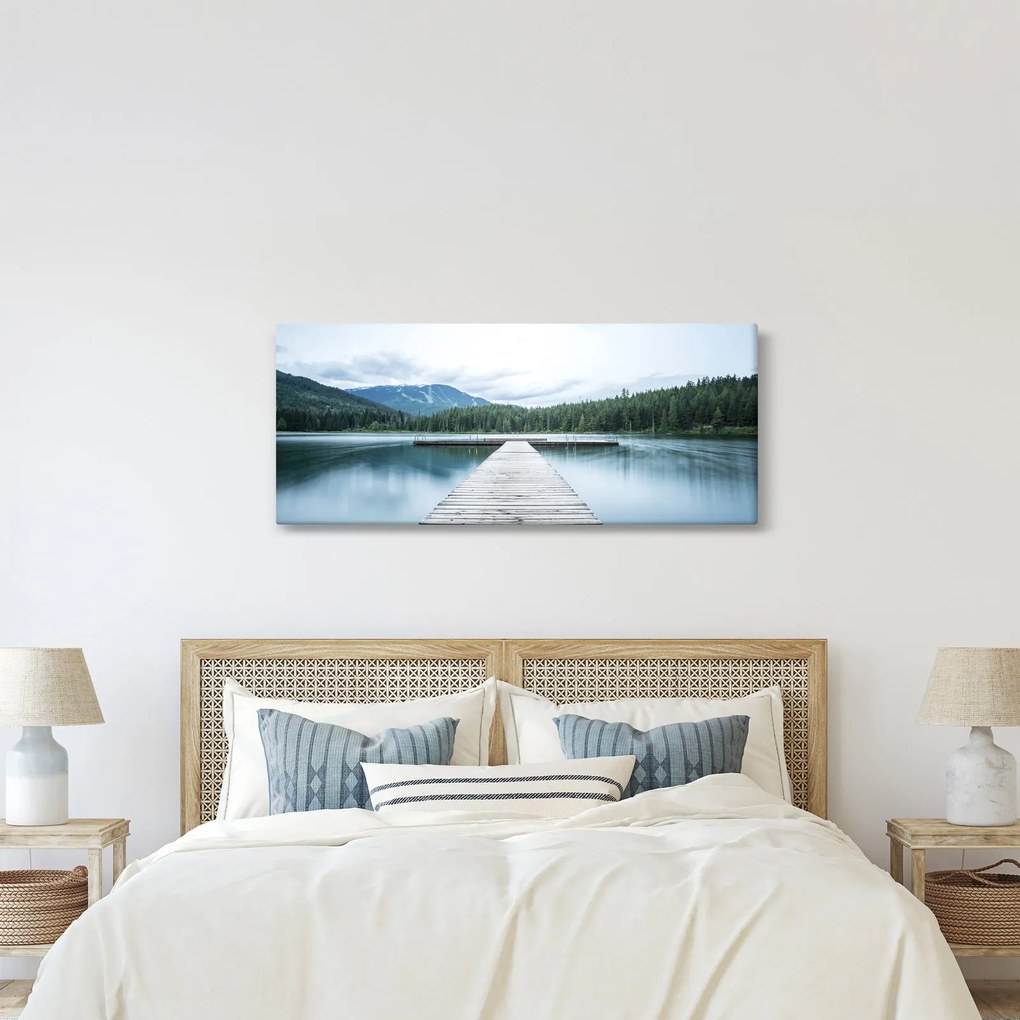 Obraz - Pri pohľade z móla (120x50 cm)