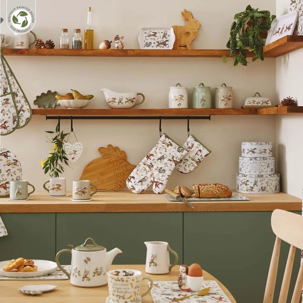 Bavlnená utierka s formičkou v súprave 2 ks 45x65 cm Forest Fable – Cooksmart ®