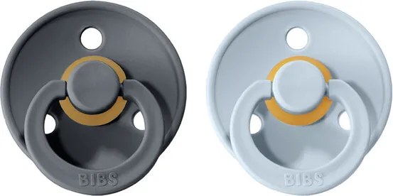 BIBS Colour cumlíky z prírodného kaučuku veľkosť 1: Iron - Baby Blue
