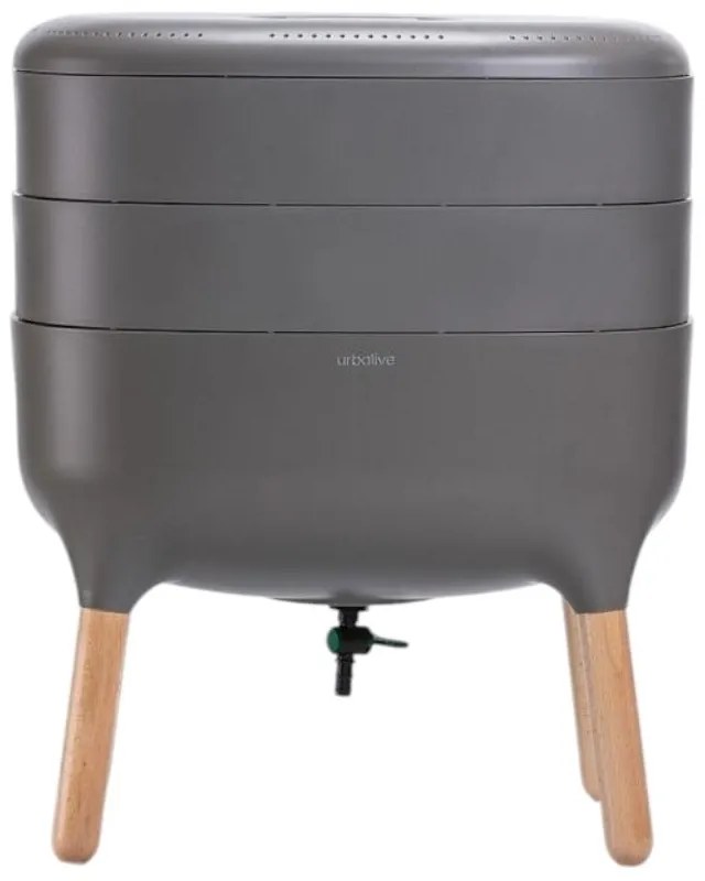 Sivý kompostér 21,7 l Urbalive – Plastia