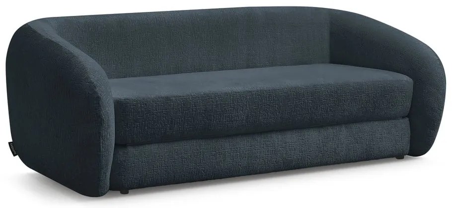 Tmavomodrá ženilková rozkladacia pohovka 228 cm Neyo – Bobochic Paris