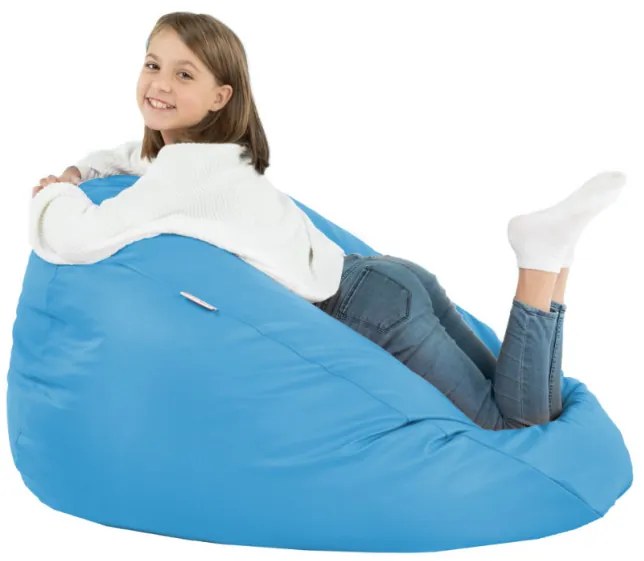 Sedací vak SAKO blankitný ekokoža