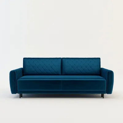 Velúrová pohovka v námorníckej modrej ROMA