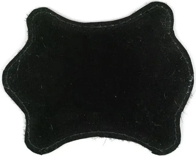 Podtácek z hovädzej kože / bielo čierna - 11 * 10 * 0,3 cm