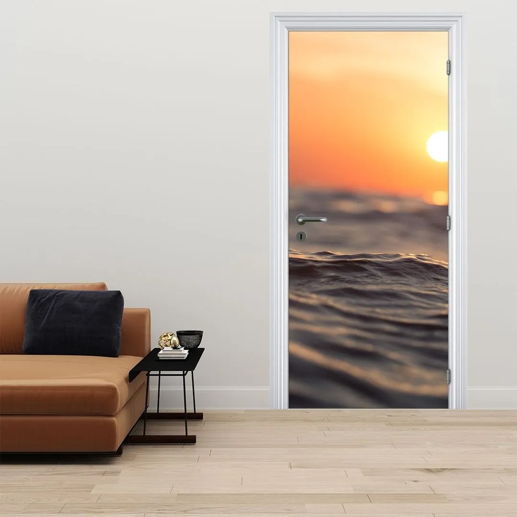 Fototapeta na dvere - Morské vlnky (95x205cm)