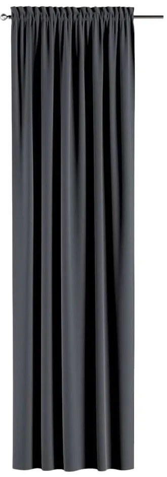 Sivý záves 260x130 cm Posh Velvet - Yellow Tipi