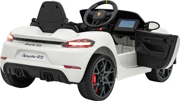 Elektrické autíčko Porsche Spyder RS 718 biele