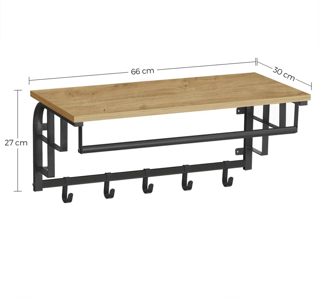 Nástenný vešiak TAYLOR ARTISAN 66x30cm