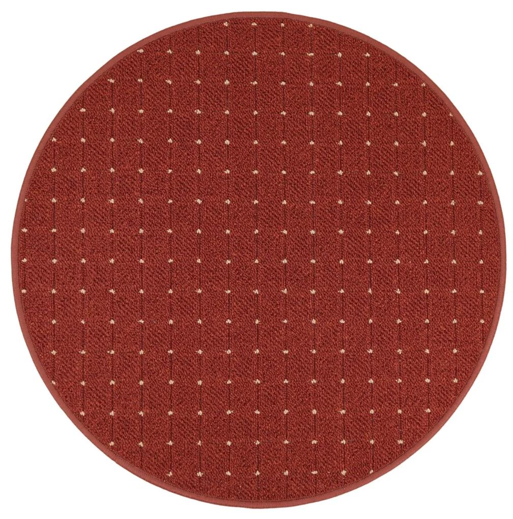 Condor Carpets Kusový koberec Udinese terra kruh - 100x100 (priemer) kruh cm