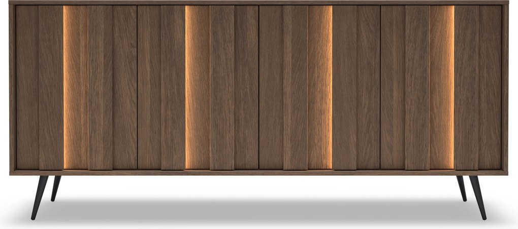 Komoda Flaro 183 cm s osvetlením - dub dunin