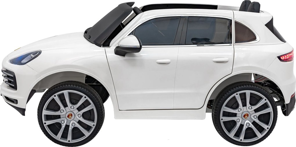 Ramiz Porsche Cayenne S batéria pre deti Paint Biela SUV + diaľkové ovládanie