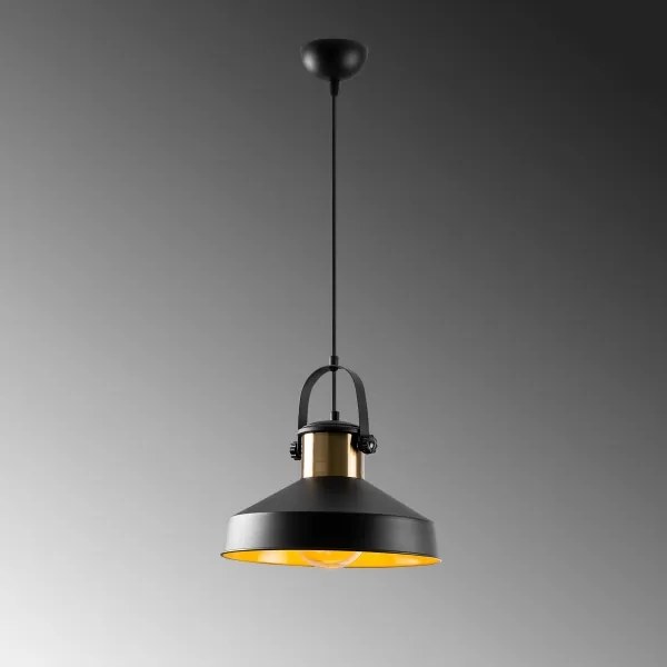 Závesné svietidlo na lanku DODO 1xE27/40W/230V čierna/bronzová