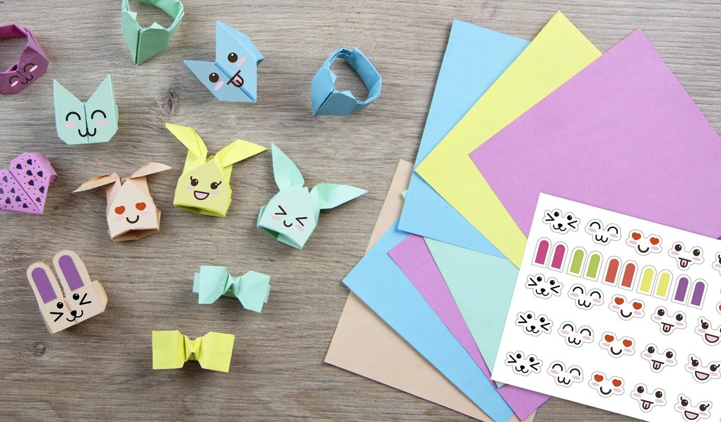 Origami - kreatívna súprava - Kawaii šperky - zvieratká