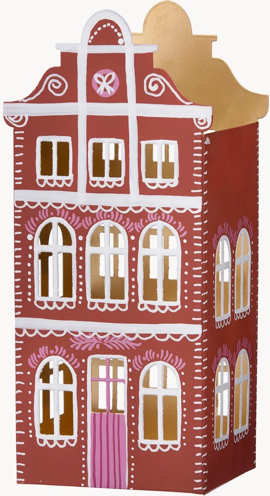 Vianočný svietnik na čajovú sviečku Gingerbread House
