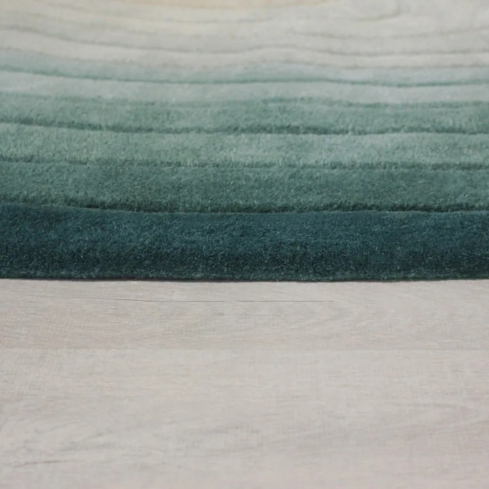 Modrý vlnený koberec 160x230 cm Puddle Ombre Wool – Flair Rugs