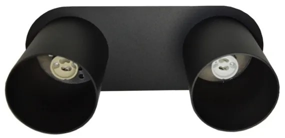 Stropné svietidlo CREEP 2xGU10/25W/230V čierna