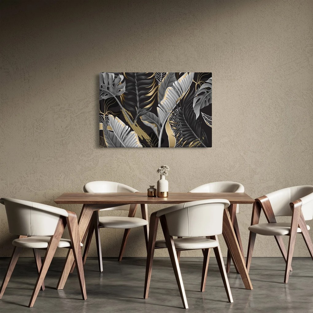 Obraz - Zlatá džungľa (90x60 cm)