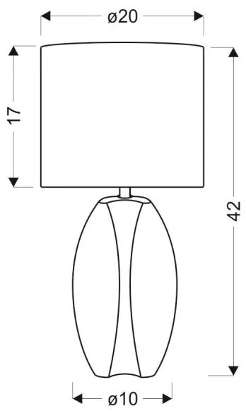 Stolná lampa PALMA 1xE27/60W/230V