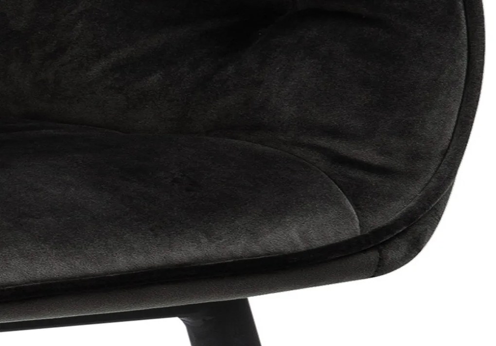 Dizajnová stolička Alarik, sivá / hnedá