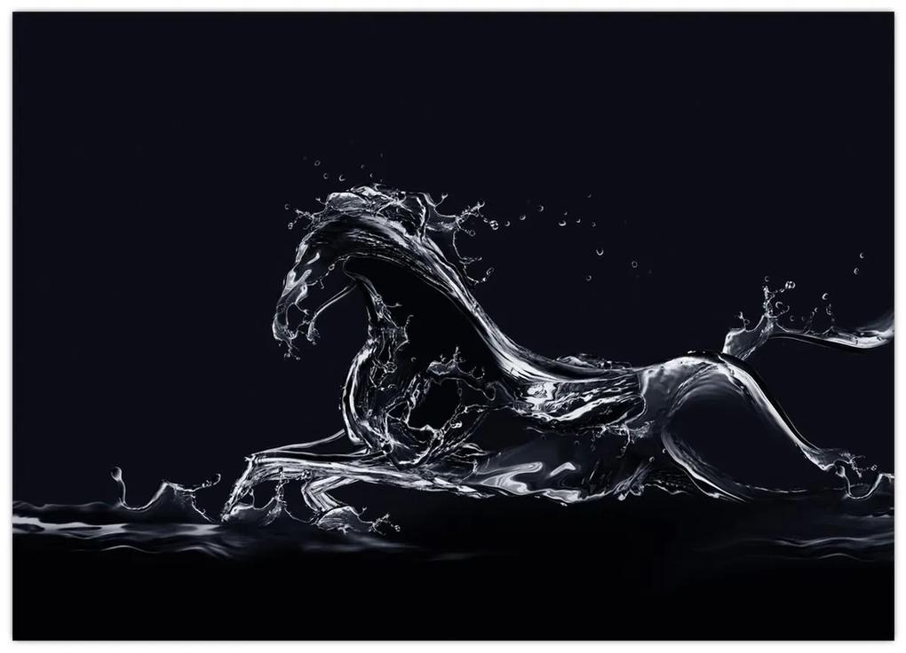 Obraz - Kôň a voda (70x50 cm)