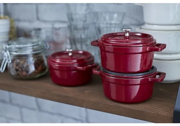 Staub Cocotte Mini hrniec okrúhly 10 cm/0,25 l bordeaux, 40502-281