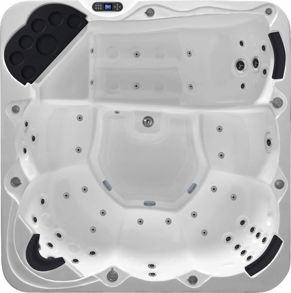 Celoročná vírivka do záhrady 216x216x95 6 farieb odolná voči Uv žiareniu pre 6 osôb