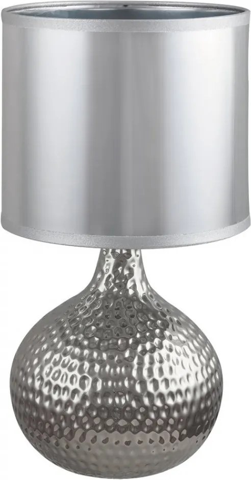 Rábalux Rozin 4978 nočná stolová lampa  chróm   keramika   E14 1x Max 40W   IP20