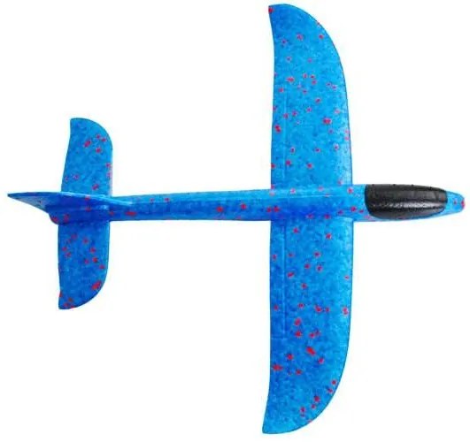 Kruzzel 9137 Penové Hádzacie Lietadlo 37cm modré