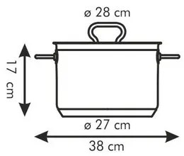TESCOMA Hrniec HOME PROFI s pokrievkou ø28 cm, 10,0l , 28 cm
