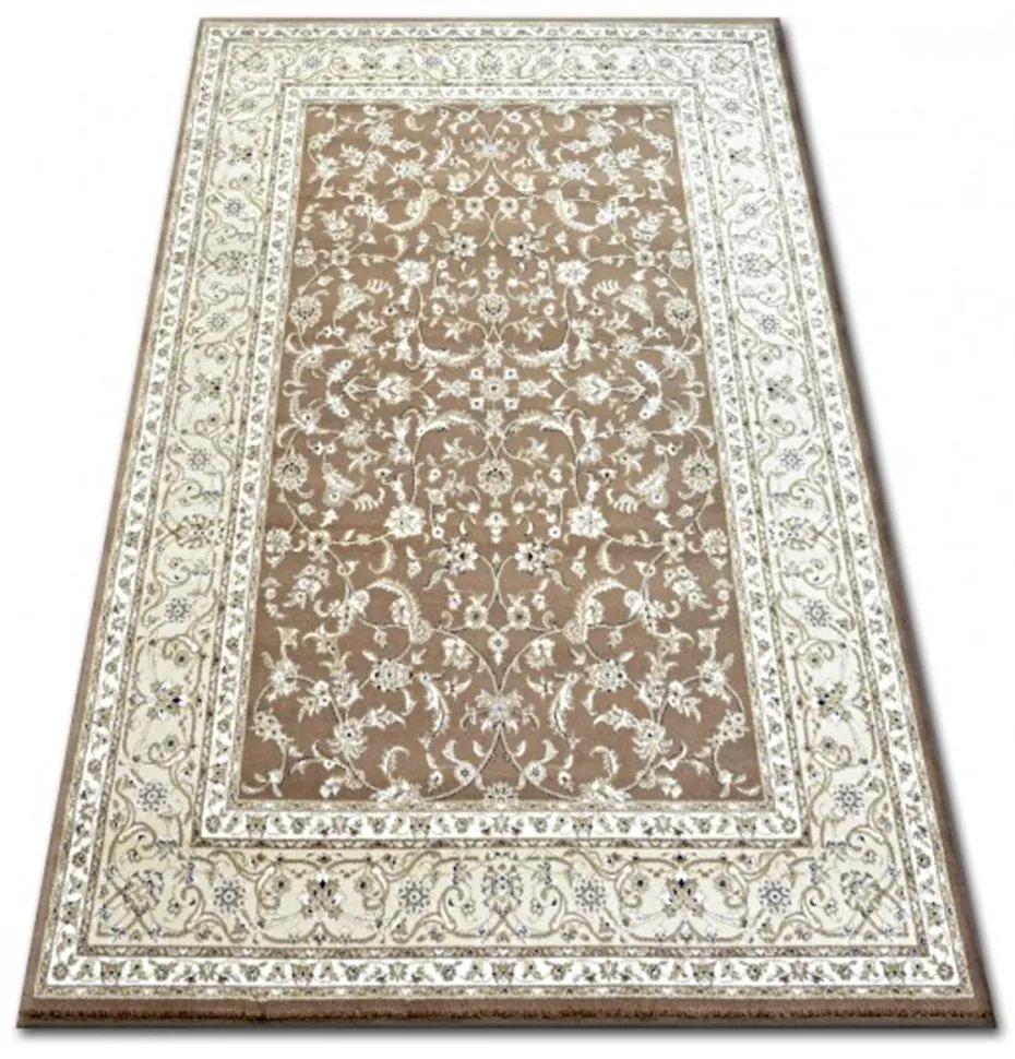 Luxusný kusový koberec akryl Honor hnedý, Velikosti 100x200cm