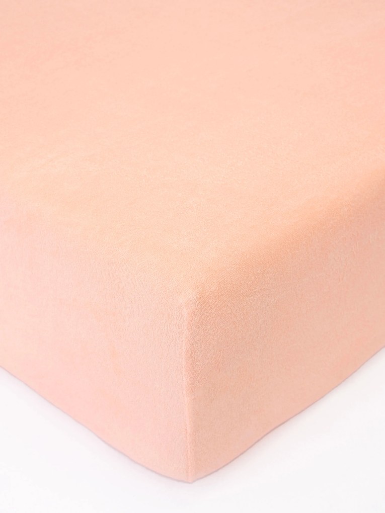 Froté plachta 200 × 200 cm - lososová