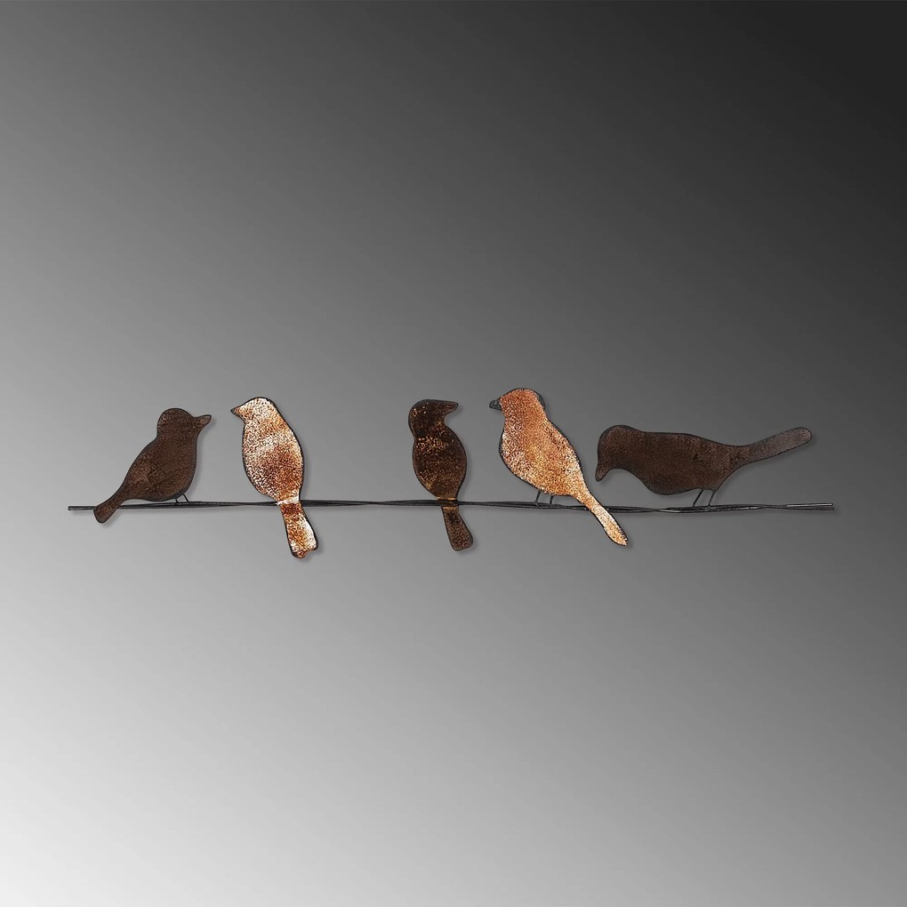 Nástenná kovová dekorácia Muhabbet viacfarebná