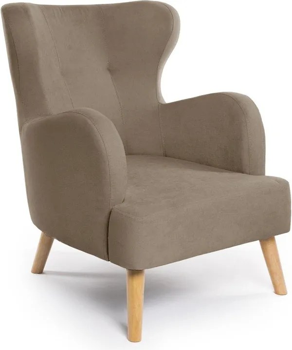 Béžové kreslo ušiak Noemye – Bonami Selection