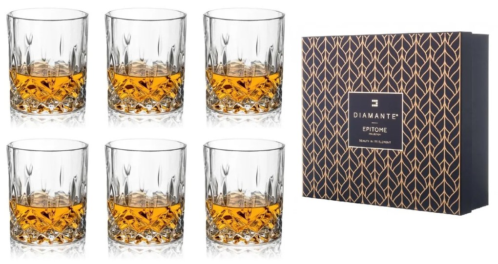 Diamante luxusný pohár na whisky Dorchester 6KS 340ml