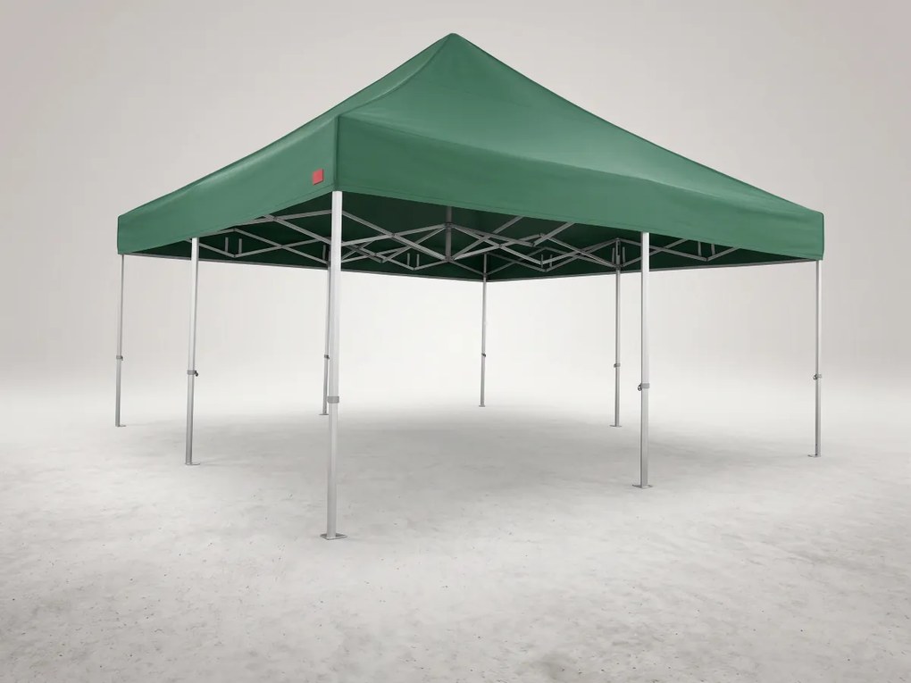 Rozkladací stan 5x5m - hliníkový hexagon profi, Zelená