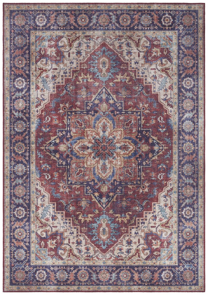 Hanse Home, Kusový koberec Asmar 104000 Plum/Red, 160x230, červená, chodba / predsieň